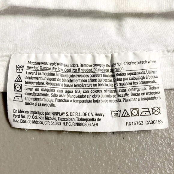 Champion Spell Out Logo Long Sleeve T-Shirt White Men's Medium M 100% Cotton EUC - Picture 5 of 6